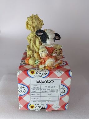 Enesco Mary's Moo Moos 'The Cows in the Corn' Figurine